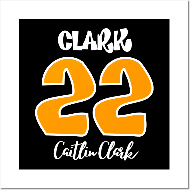 Clark 22 white outline color Wall Art by thestaroflove